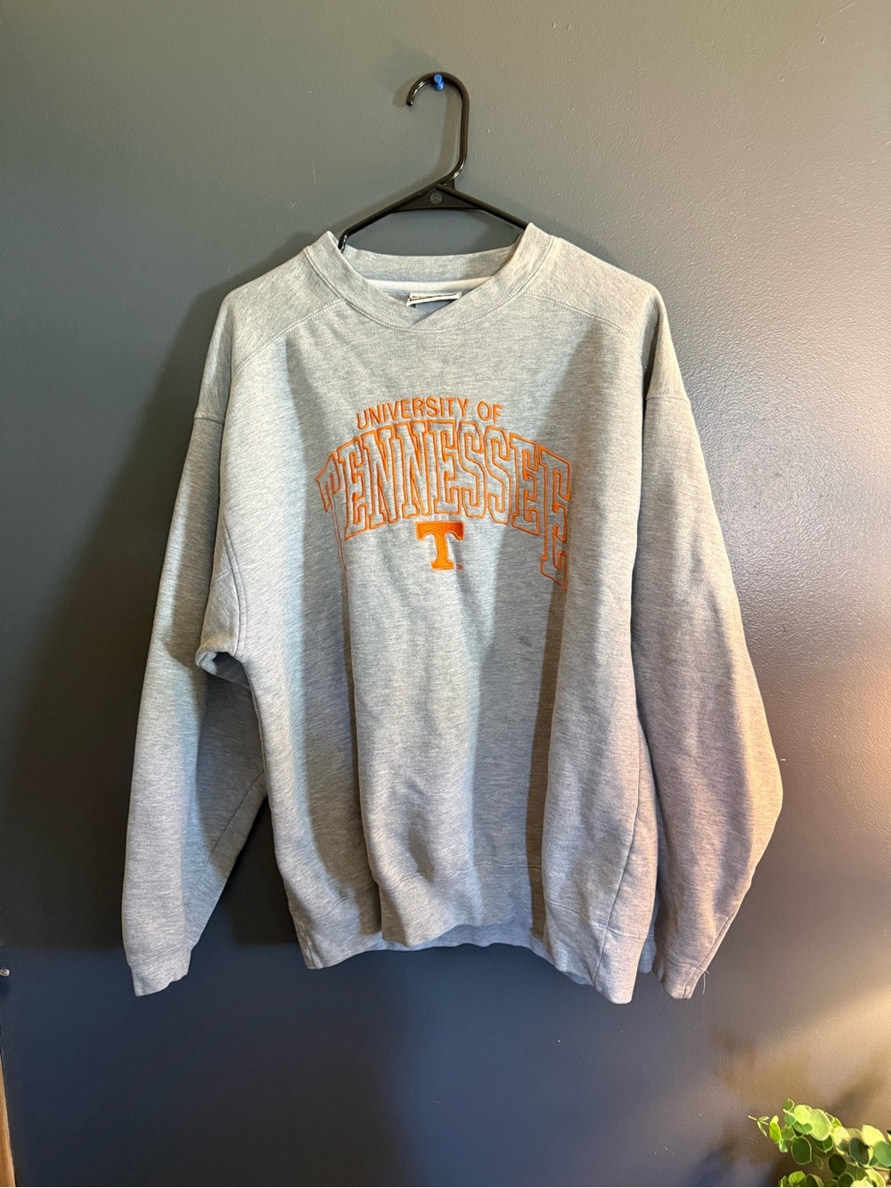 PUMA University of Tennessee Gray Crewneck Sweatshirt with Orange Logo